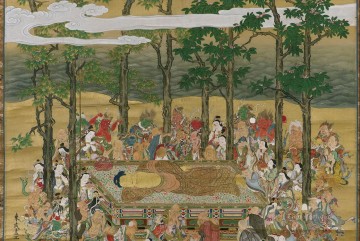 歴史上の仏陀・花房一兆仏教の入滅 Oil Paintings